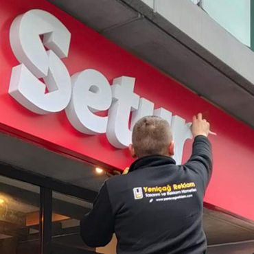 Setur Şube Cephe Tabelası