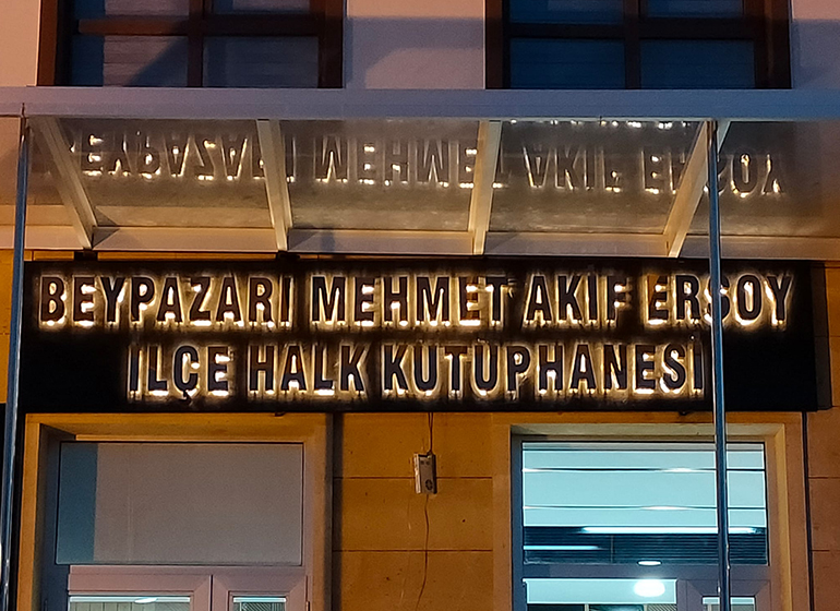 Paslanmaz Kutu Harf Tabela