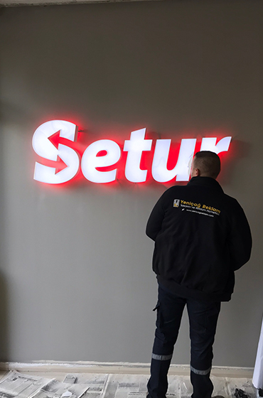 Setur Şube Cephe Tabelası