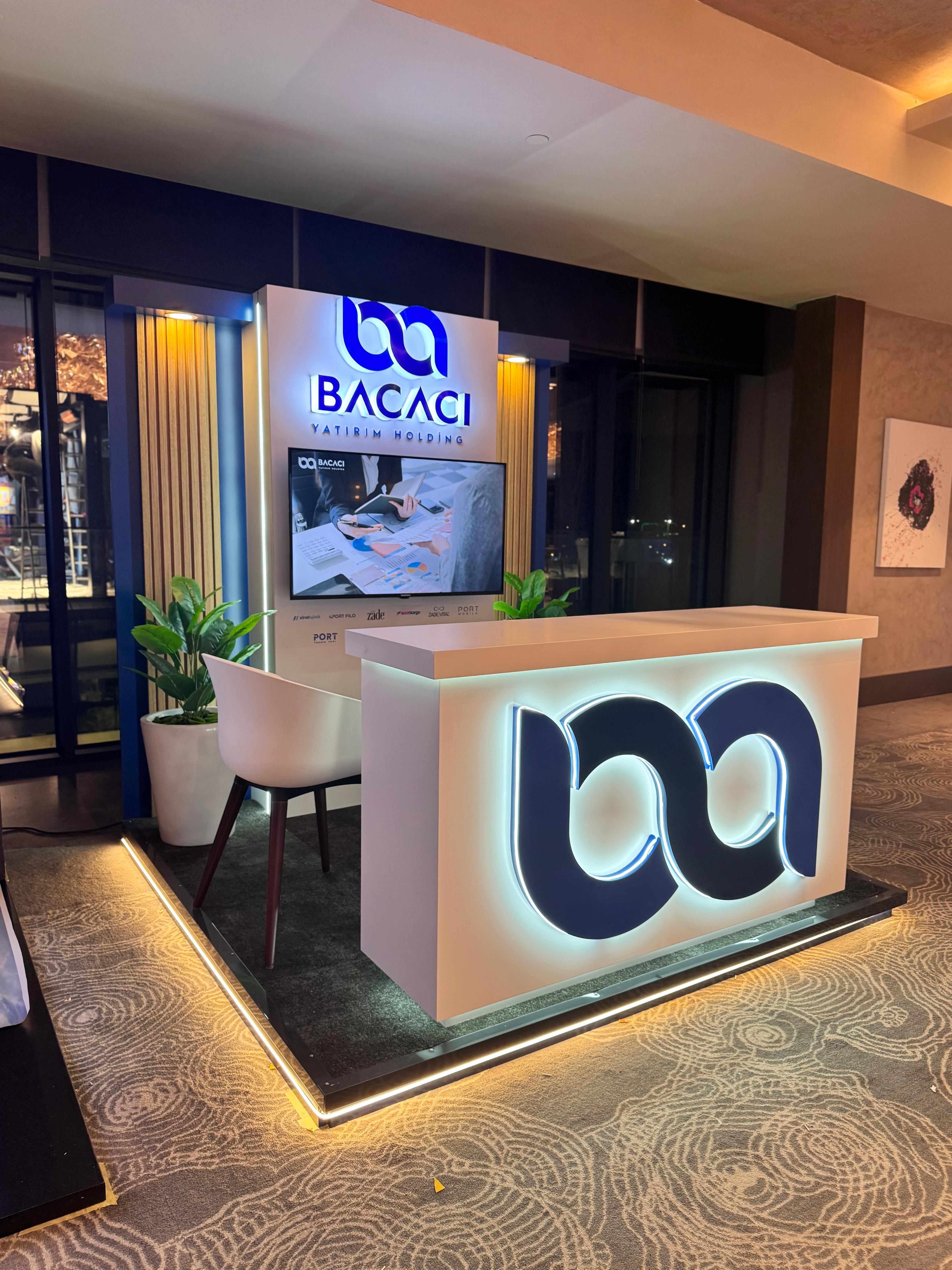 Bacacı Holding Fuar Standı – uygulama sonrası